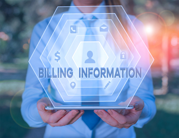 Image of billing statement with stethoscope
